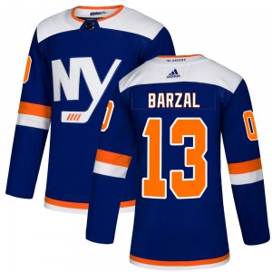 Adult Authentic New York Islanders Mathew Barzal Blue Alternate Official Adidas Jersey