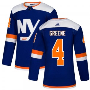 Adult Authentic New York Islanders Andy Greene Blue Alternate Official Adidas Jersey