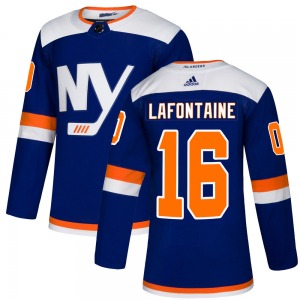 Adult Authentic New York Islanders Pat LaFontaine Blue Alternate Official Adidas Jersey