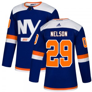 Adult Authentic New York Islanders Brock Nelson Blue Alternate Official Adidas Jersey