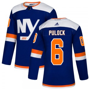 Adult Authentic New York Islanders Ryan Pulock Blue Alternate Official Adidas Jersey