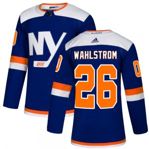 Adult Authentic New York Islanders Oliver Wahlstrom Blue Alternate Official Adidas Jersey