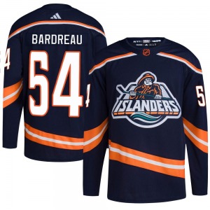 Adult Authentic New York Islanders Cole Bardreau Navy Reverse Retro 2.0 Official Adidas Jersey