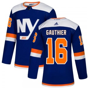 Youth Authentic New York Islanders Julien Gauthier Blue Alternate Official Adidas Jersey