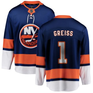Adult Breakaway New York Islanders Thomas Greiss Blue Home Official Fanatics Branded Jersey