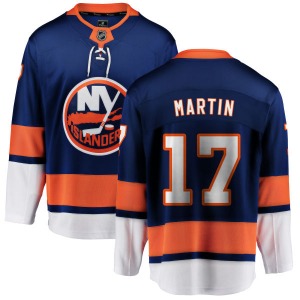 Adult Breakaway New York Islanders Matt Martin Blue Home Official Fanatics Branded Jersey