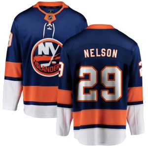 Adult Breakaway New York Islanders Brock Nelson Blue Home Official Fanatics Branded Jersey