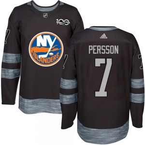 Adult Authentic New York Islanders Stefan Persson Black 1917-2017 100th Anniversary Official Jersey
