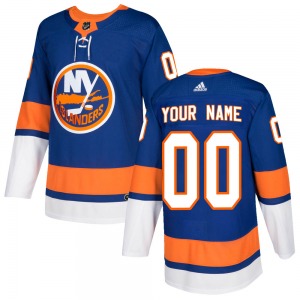 Adult Authentic New York Islanders Custom Royal Custom Home Official Adidas Jersey