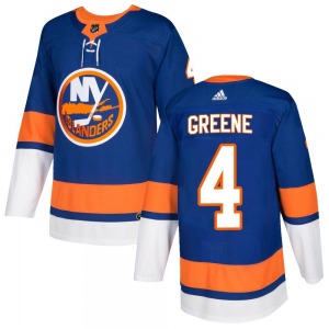 Adult Authentic New York Islanders Andy Greene Green Royal Home Official Adidas Jersey