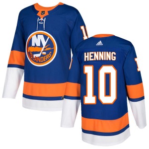 Adult Authentic New York Islanders Lorne Henning Royal Home Official Adidas Jersey