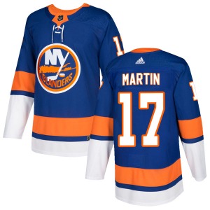 Adult Authentic New York Islanders Matt Martin Royal Home Official Adidas Jersey