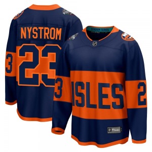 Adult Breakaway New York Islanders Bob Nystrom Navy 2024 Stadium Series Official Fanatics Branded Jersey
