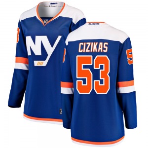 Women's Breakaway New York Islanders Casey Cizikas Blue Alternate Official Fanatics Branded Jersey