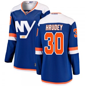 Women's Breakaway New York Islanders Kelly Hrudey Blue Alternate Official Fanatics Branded Jersey