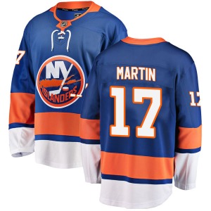 Adult Breakaway New York Islanders Matt Martin Blue Home Official Fanatics Branded Jersey