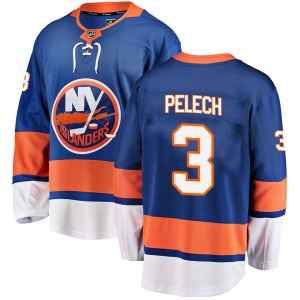 Adult Breakaway New York Islanders Adam Pelech Blue Home Official Fanatics Branded Jersey