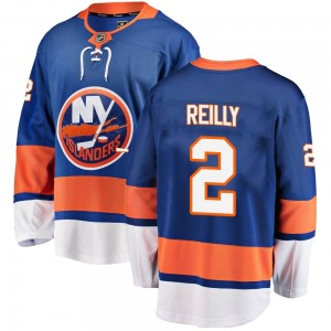 Adult Breakaway New York Islanders Mike Reilly Blue Home Official Fanatics Branded Jersey
