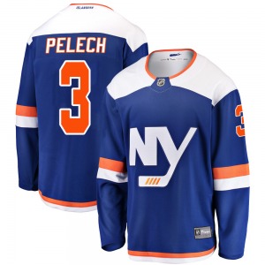 Adult Breakaway New York Islanders Adam Pelech Blue Alternate Official Fanatics Branded Jersey