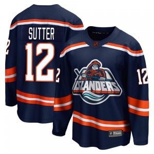 Youth Breakaway New York Islanders Duane Sutter Navy Special Edition 2.0 Official Fanatics Branded Jersey