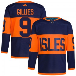 Adult Authentic New York Islanders Clark Gillies Navy 2024 Stadium Series Primegreen Official Adidas Jersey
