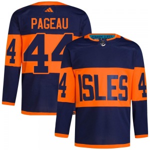 Adult Authentic New York Islanders Jean-Gabriel Pageau Navy 2024 Stadium Series Primegreen Official Adidas Jersey