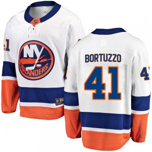 Adult Breakaway New York Islanders Robert Bortuzzo White Away Official Fanatics Branded Jersey