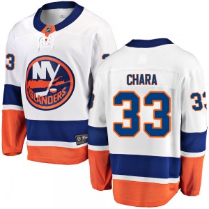 Adult Breakaway New York Islanders Zdeno Chara White Away Official Fanatics Branded Jersey