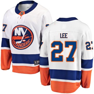 Adult Breakaway New York Islanders Anders Lee White Away Official Fanatics Branded Jersey