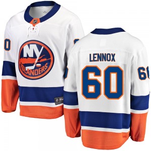 Adult Breakaway New York Islanders Tristan Lennox White Away Official Fanatics Branded Jersey