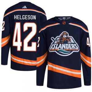 Youth Authentic New York Islanders Seth Helgeson Navy Reverse Retro 2.0 Official Adidas Jersey