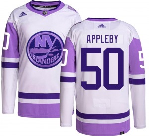 Youth Authentic New York Islanders Kenneth Appleby Hockey Fights Cancer Official Adidas Jersey