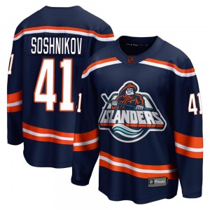 Adult Breakaway New York Islanders Nikita Soshnikov Navy Special Edition 2.0 Official Fanatics Branded Jersey