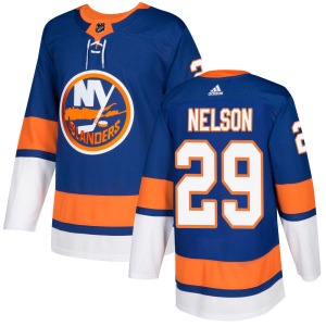 Adult Authentic New York Islanders Brock Nelson Royal Official Adidas Jersey
