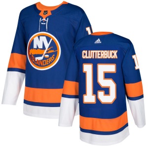 Adult Authentic New York Islanders Cal Clutterbuck Royal Official Adidas Jersey