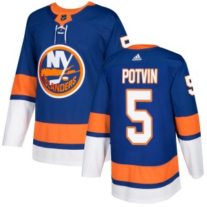 Adult Authentic New York Islanders Denis Potvin Royal Official Adidas Jersey