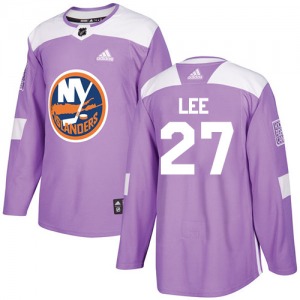 Youth Authentic New York Islanders Anders Lee Purple Fights Cancer Practice Official Adidas Jersey