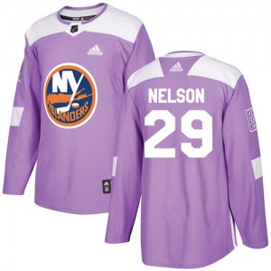 Youth Authentic New York Islanders Brock Nelson Purple Fights Cancer Practice Official Adidas Jersey