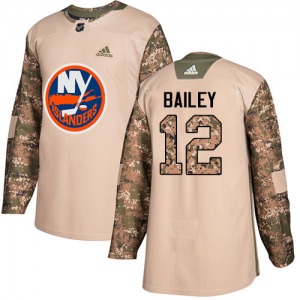 Adult Authentic New York Islanders Josh Bailey Camo Veterans Day Practice Official Adidas Jersey