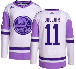 Adult Authentic New York Islanders Anthony Duclair Hockey Fights Cancer Official Adidas Jersey