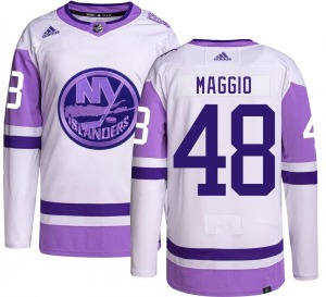 Adult Authentic New York Islanders Matthew Maggio Hockey Fights Cancer Official Adidas Jersey