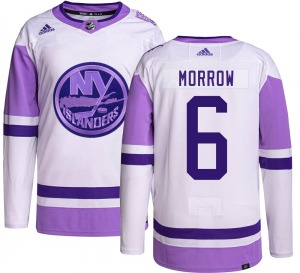 Adult Authentic New York Islanders Ken Morrow Hockey Fights Cancer Official Adidas Jersey