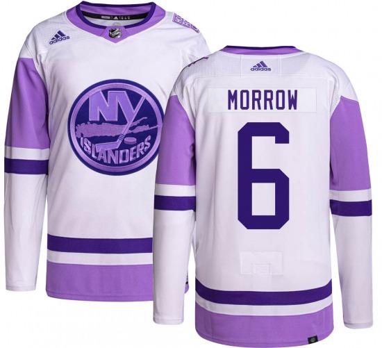 Adult Authentic New York Islanders Ken Morrow Hockey Fights Cancer Official Adidas Jersey
