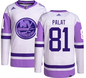Adult Authentic New York Islanders Ondrej Palat Hockey Fights Cancer Official Adidas Jersey