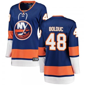 Women's Breakaway New York Islanders Samuel Bolduc Blue Home Official Fanatics Branded Jersey