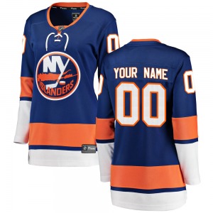 Women's Breakaway New York Islanders Custom Blue Custom Home Official Fanatics Branded Jersey