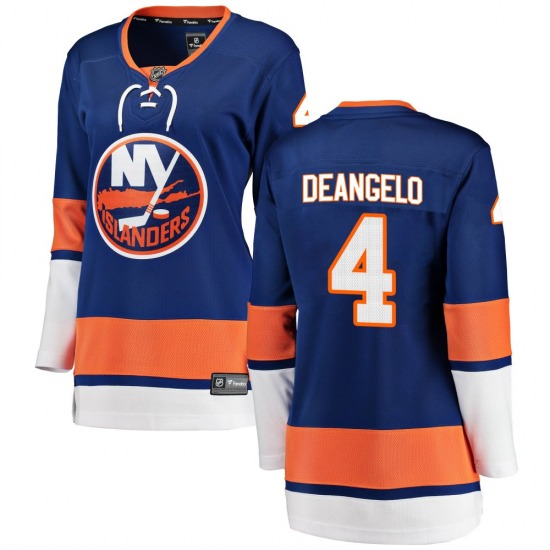 Women's Breakaway New York Islanders Tony DeAngelo Blue Home Official Fanatics Branded Jersey