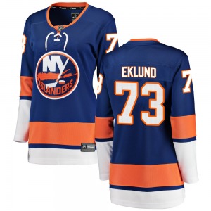 Women's Breakaway New York Islanders Victor Eklund Blue Home Official Fanatics Branded Jersey