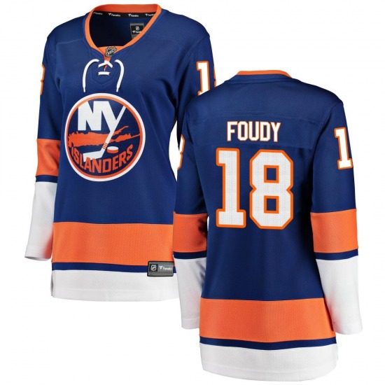 Women's Breakaway New York Islanders Liam Foudy Blue Home Official Fanatics Branded Jersey