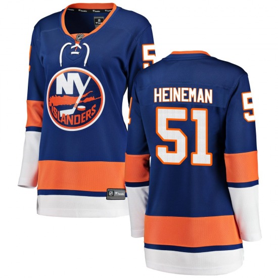 Women's Breakaway New York Islanders Emil Heineman Blue Home Official Fanatics Branded Jersey